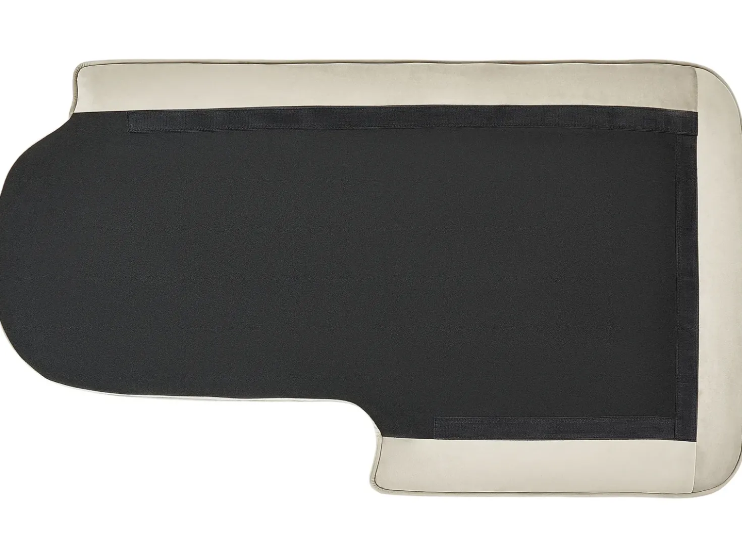 Chaise longue versione sinistra ALLIER Velluto Beige