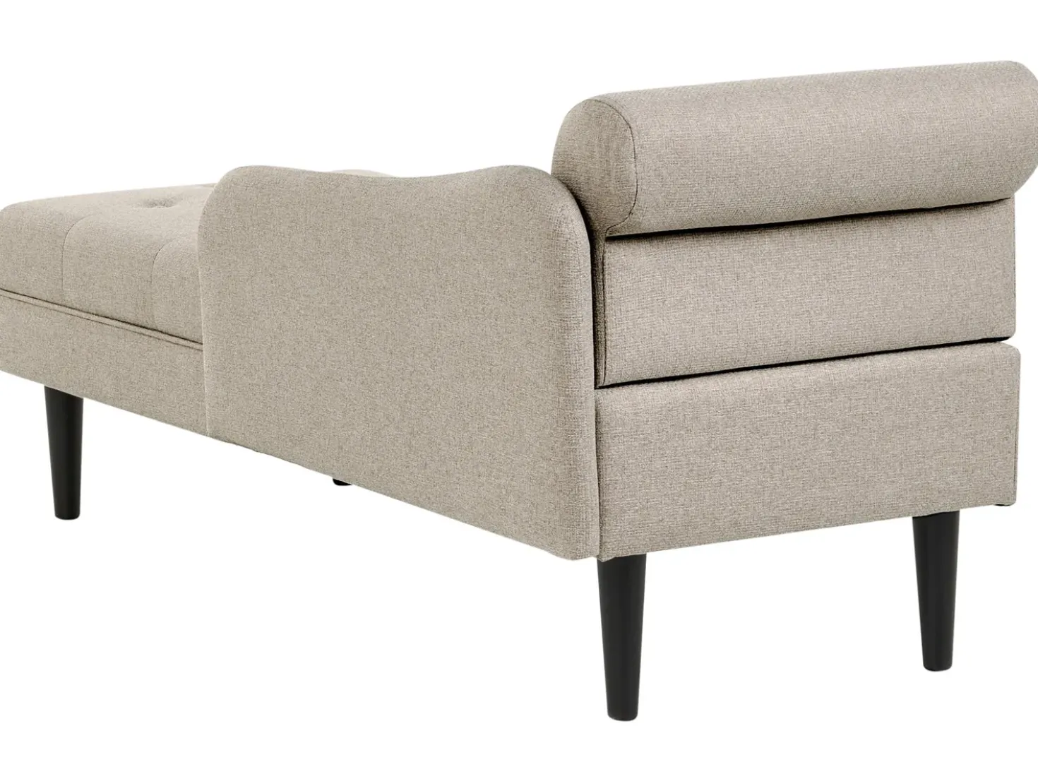 Chaise longue versione sinistra YVOIRE Tessuto Beige