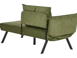 Chaise longue versione sinistra ROCAMADOUR Tessuto Verde