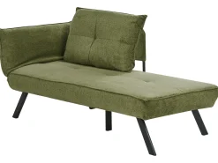 Chaise longue versione sinistra ROCAMADOUR Tessuto Verde