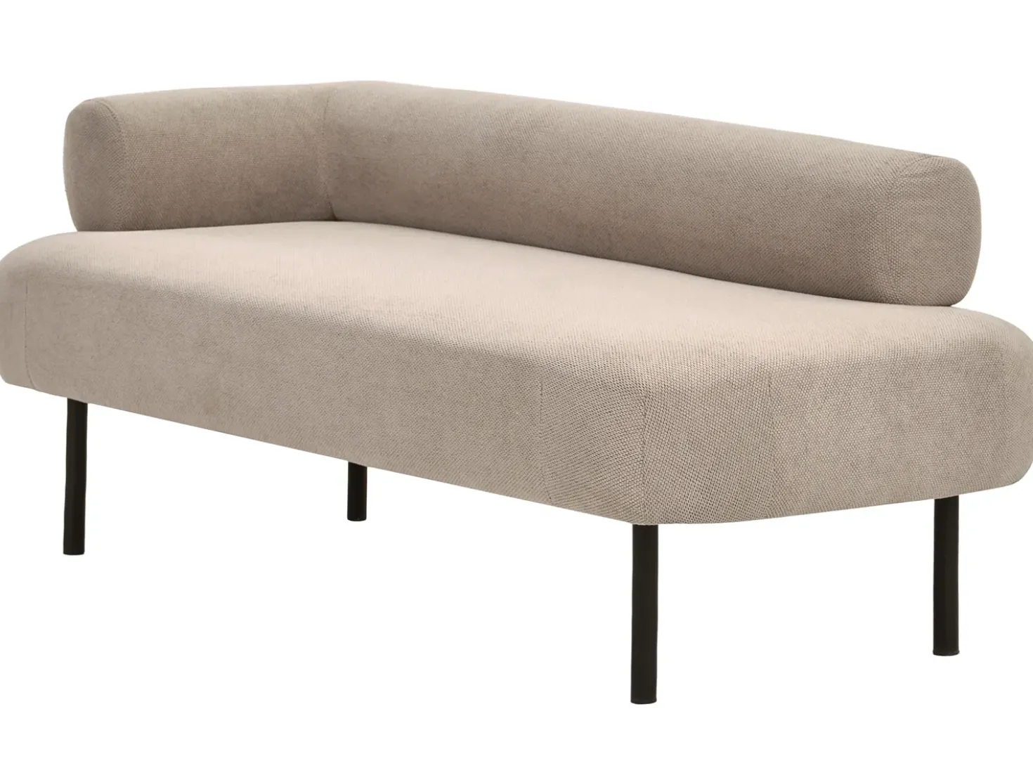 Chaise longue versione sinistra MIRMANDE Tessuto Tortora
