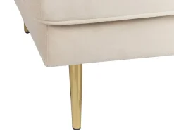 Chaise longue versione sinistra MIRAMAS Velluto Beige