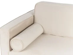 Chaise longue versione sinistra MIRAMAS Velluto Beige