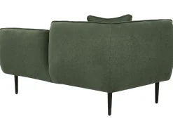 Chaise longue versione sinistra CHEVANNES Bouclé Verde scuro
