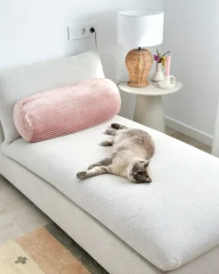 Chaise longue VIZILLE Tessuto Bianco sporco