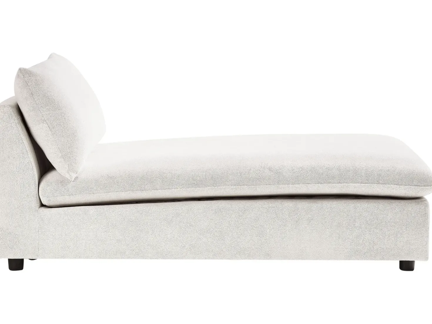 Chaise longue VIZILLE Tessuto Bianco sporco