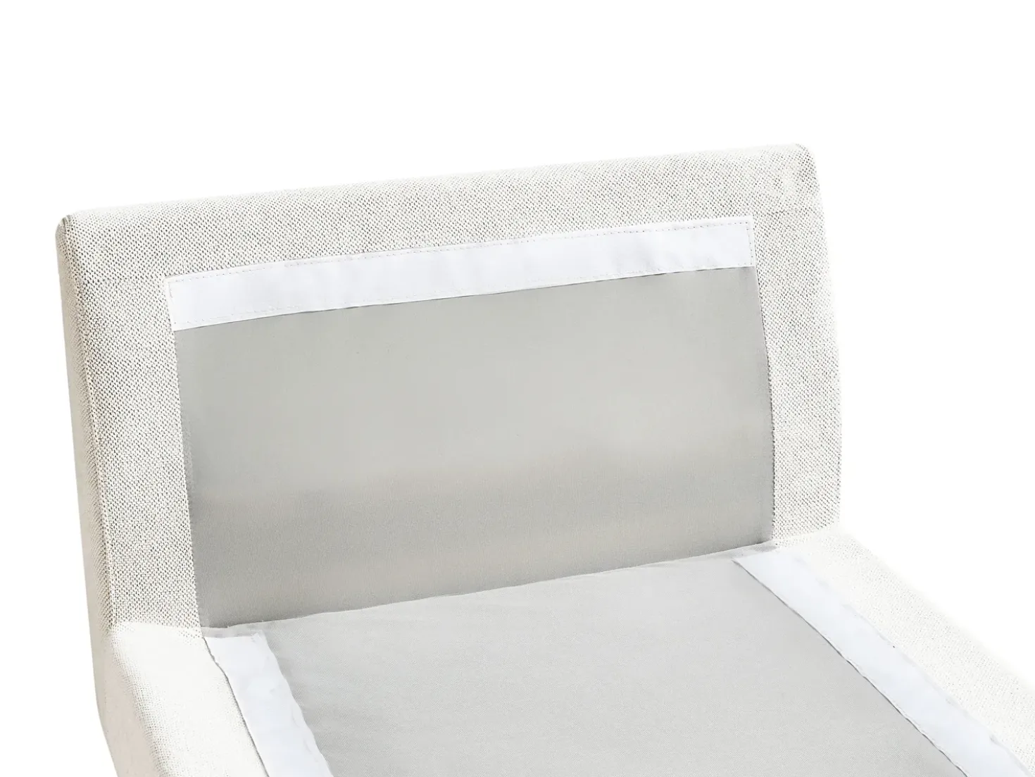 Chaise longue VIZILLE Tessuto Bianco sporco
