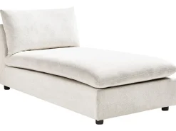 Chaise longue VIZILLE Tessuto Bianco sporco
