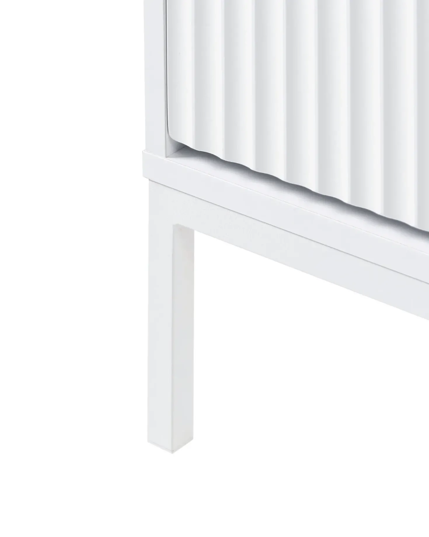 Comodino 2 cassetti ADELAIDE Bianco