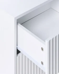 Comodino 2 cassetti ADELAIDE Bianco