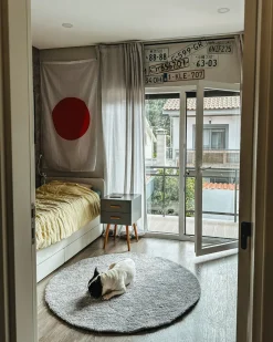 Comodino 2 cassetti ALABAMA Grigio