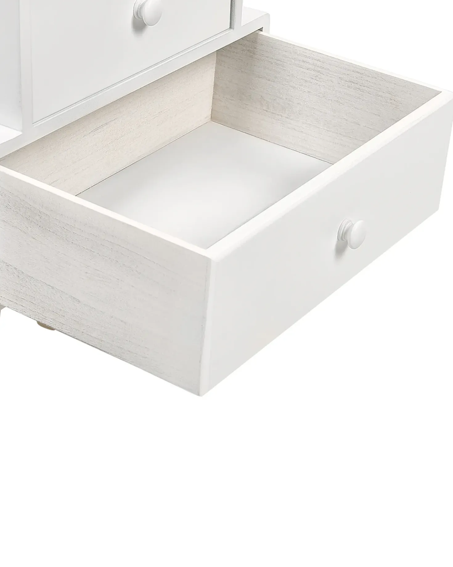 Comodino 2 cassetti BANKS Bianco