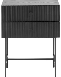 Comodino 2 cassetti COVENTRY Nero