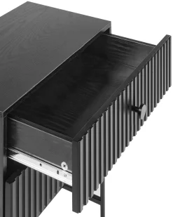 Comodino 2 cassetti COVENTRY Nero