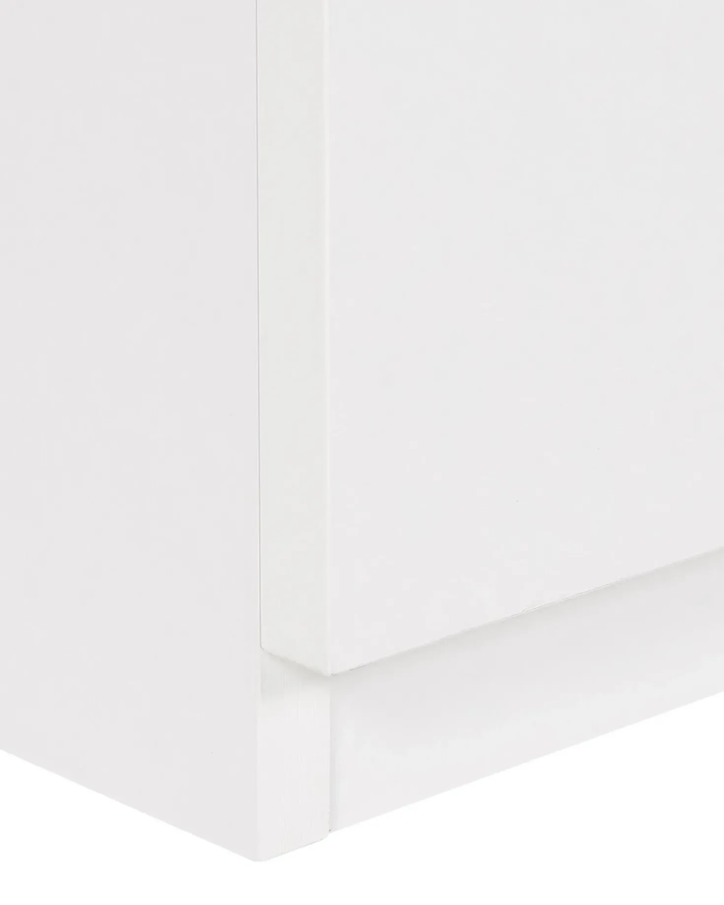 Comodino 2 cassetti EDISON Bianco