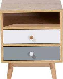 Comodino 2 cassetti FARGO Marrone chiaro