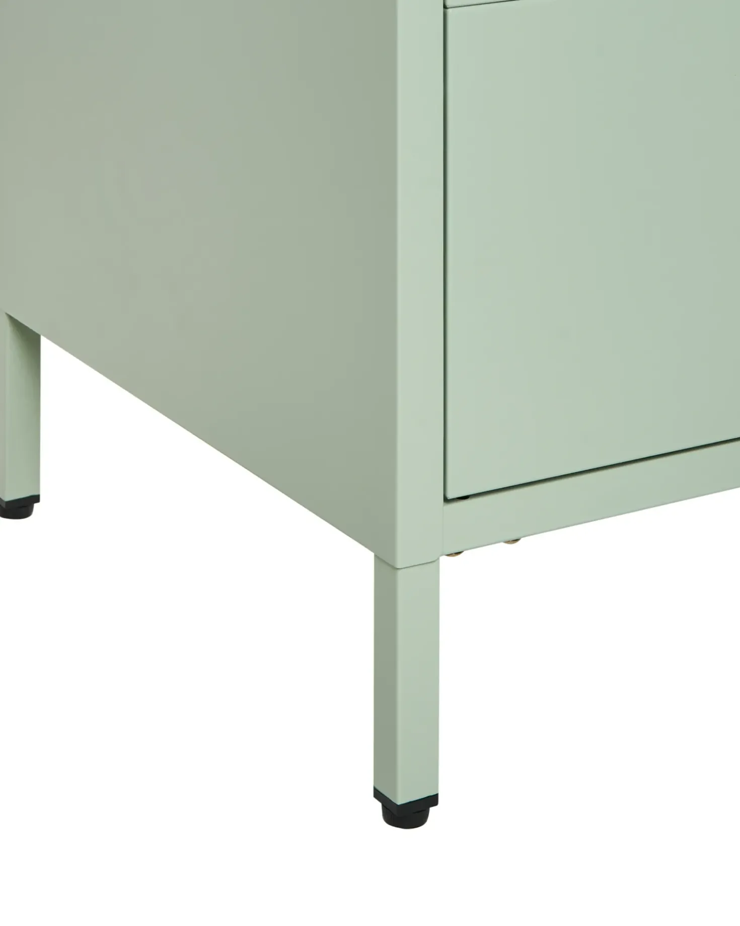 Comodino 2 cassetti KYLEA Metallo Verde menta