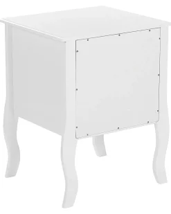 Comodino 2 cassetti LANE Bianco