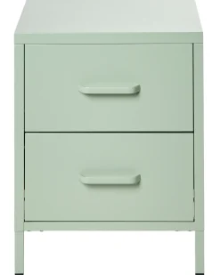 Comodino 2 cassetti MALAVI Metallo Verde menta