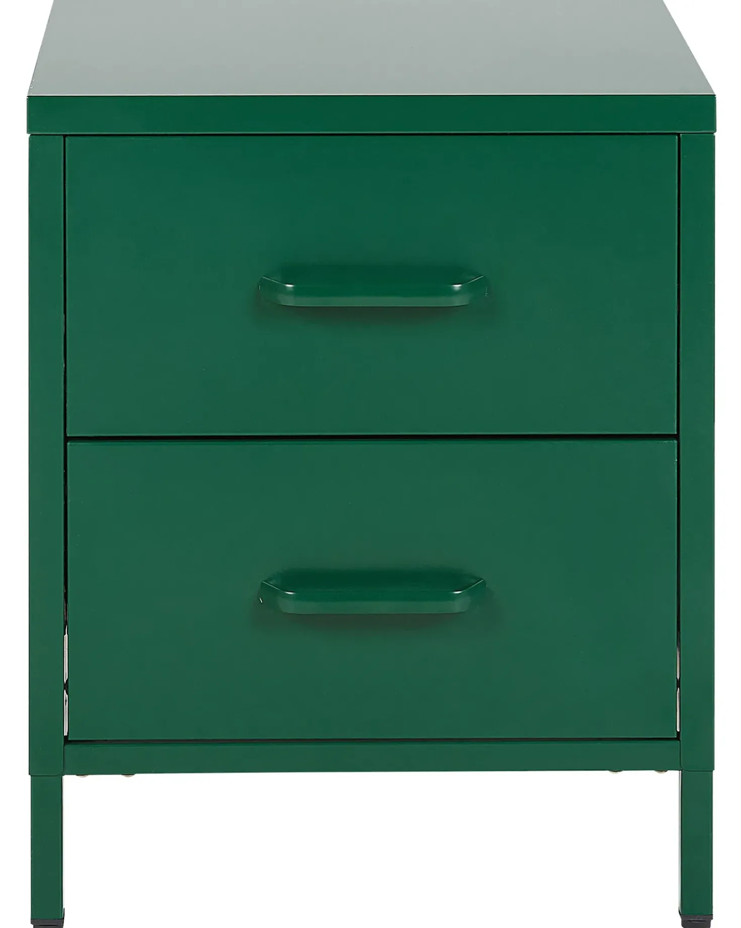 Comodino 2 cassetti MALAVI Metallo Verde