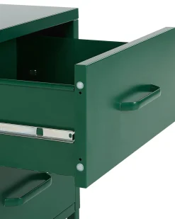 Comodino 2 cassetti MALAVI Metallo Verde