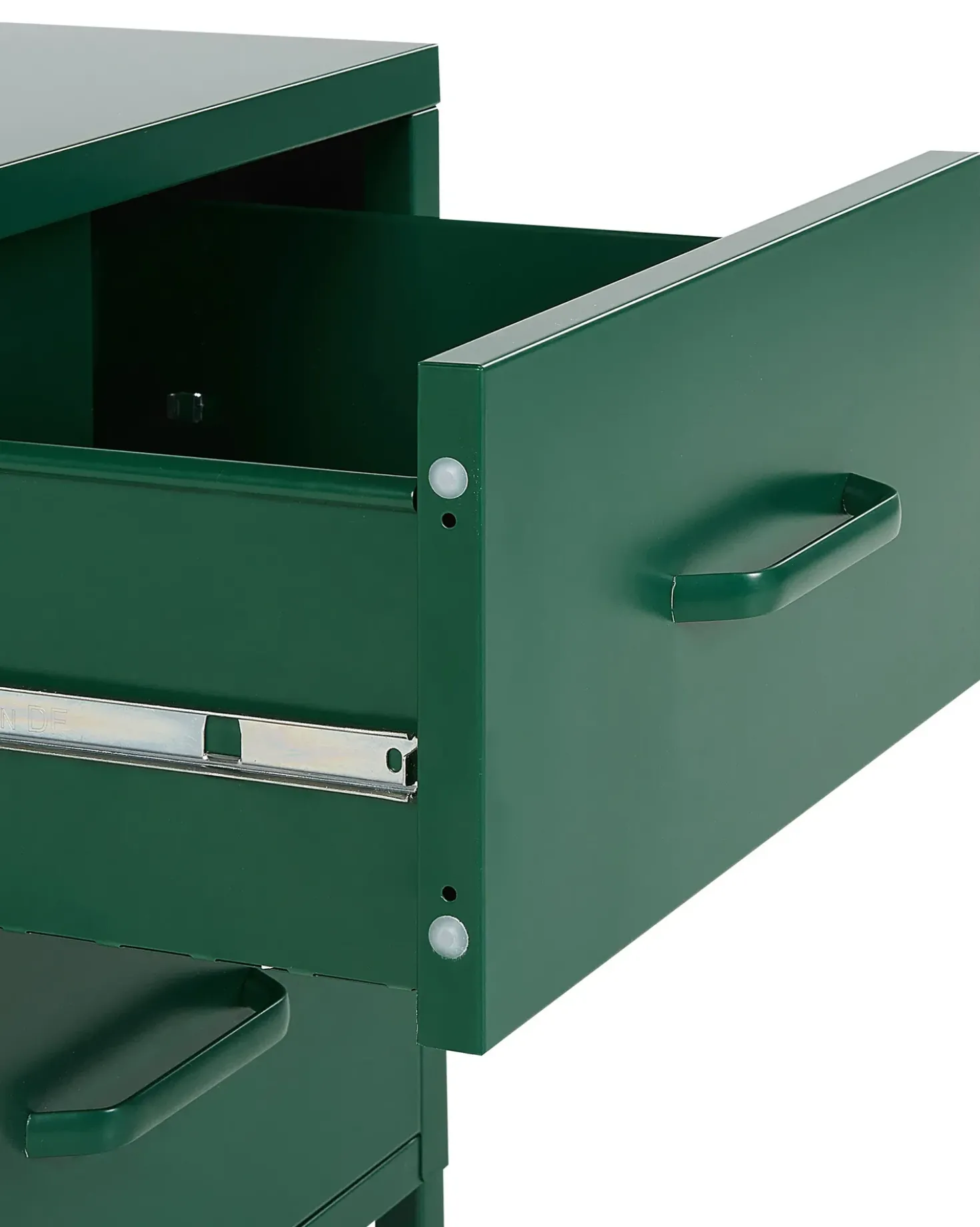 Comodino 2 cassetti MALAVI Metallo Verde
