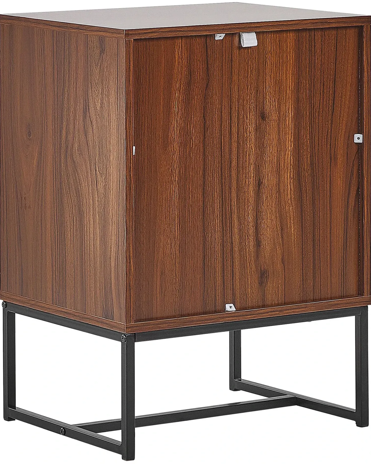 Comodino 2 cassetti NUEVA Marrone scuro/Bianco