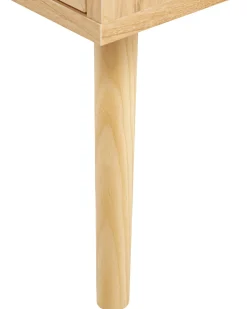 Comodino 2 cassetti PEROTE Rattan Marrone chiaro