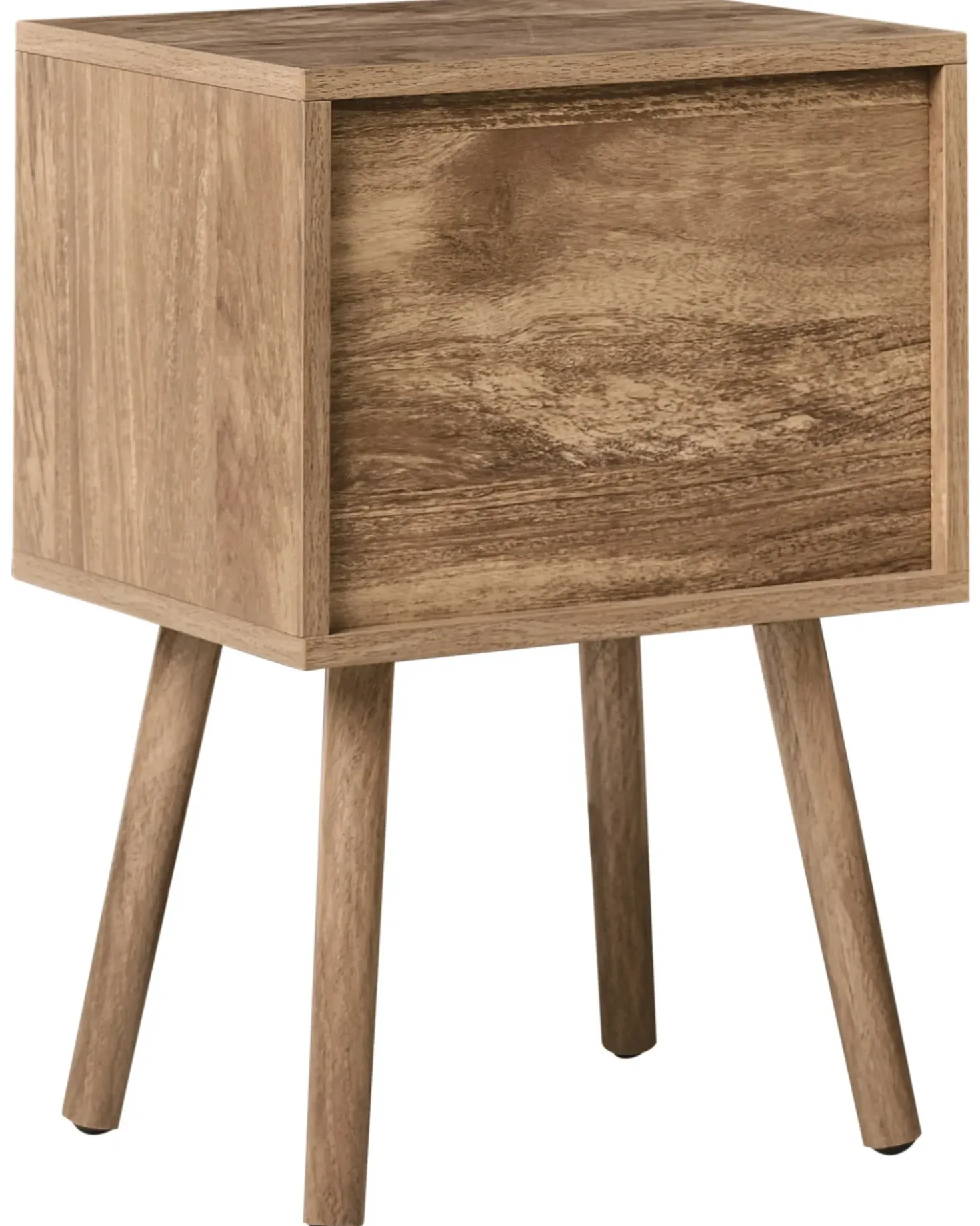 Comodino 2 cassetti RONGE Marrone chiaro