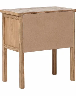 Comodino 2 cassetti SALTON Legno di sassofrasso Marrone