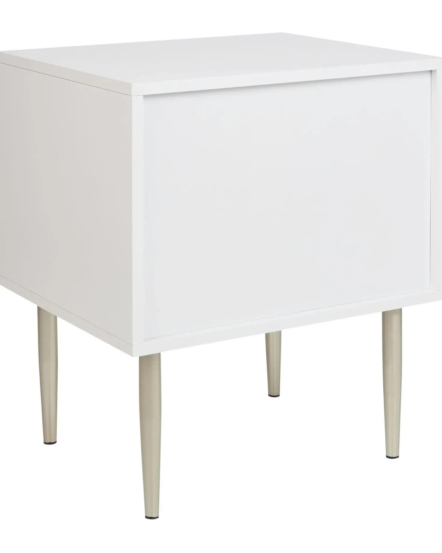 Comodino 2 cassetti SOHO Bianco