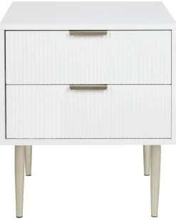 Comodino 2 cassetti SOHO Bianco