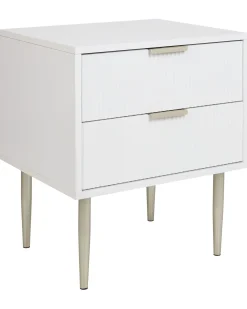 Comodino 2 cassetti SOHO Bianco