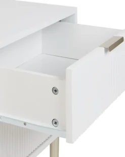 Comodino 2 cassetti SOHO Bianco
