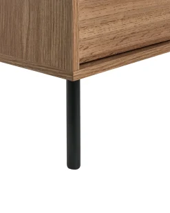 Comodino 2 cassetti WALGETT Marrone chiaro