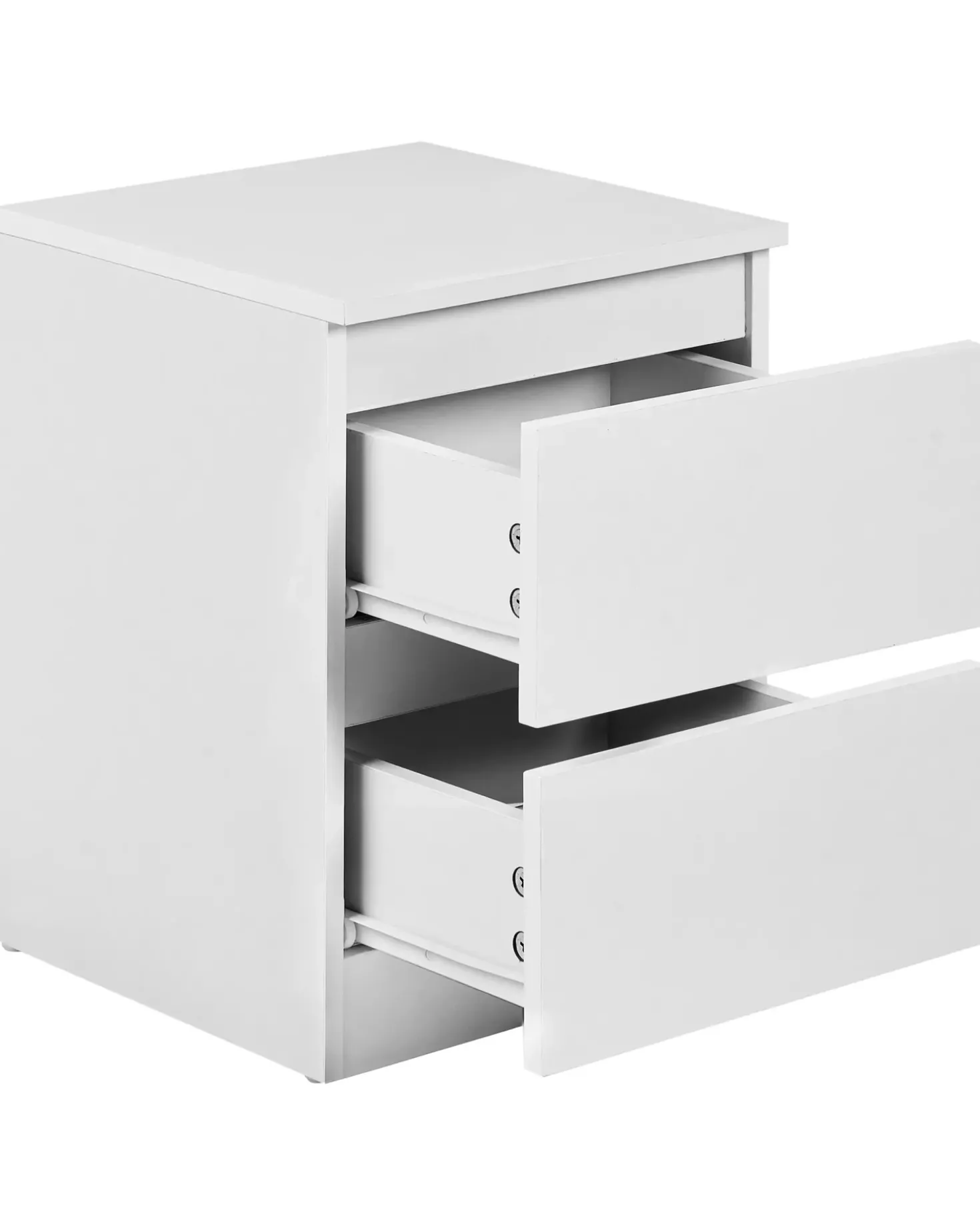 Comodino 2 cassetti WINNIPEG Bianco