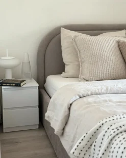 Comodino 2 cassetti WINNIPEG Bianco