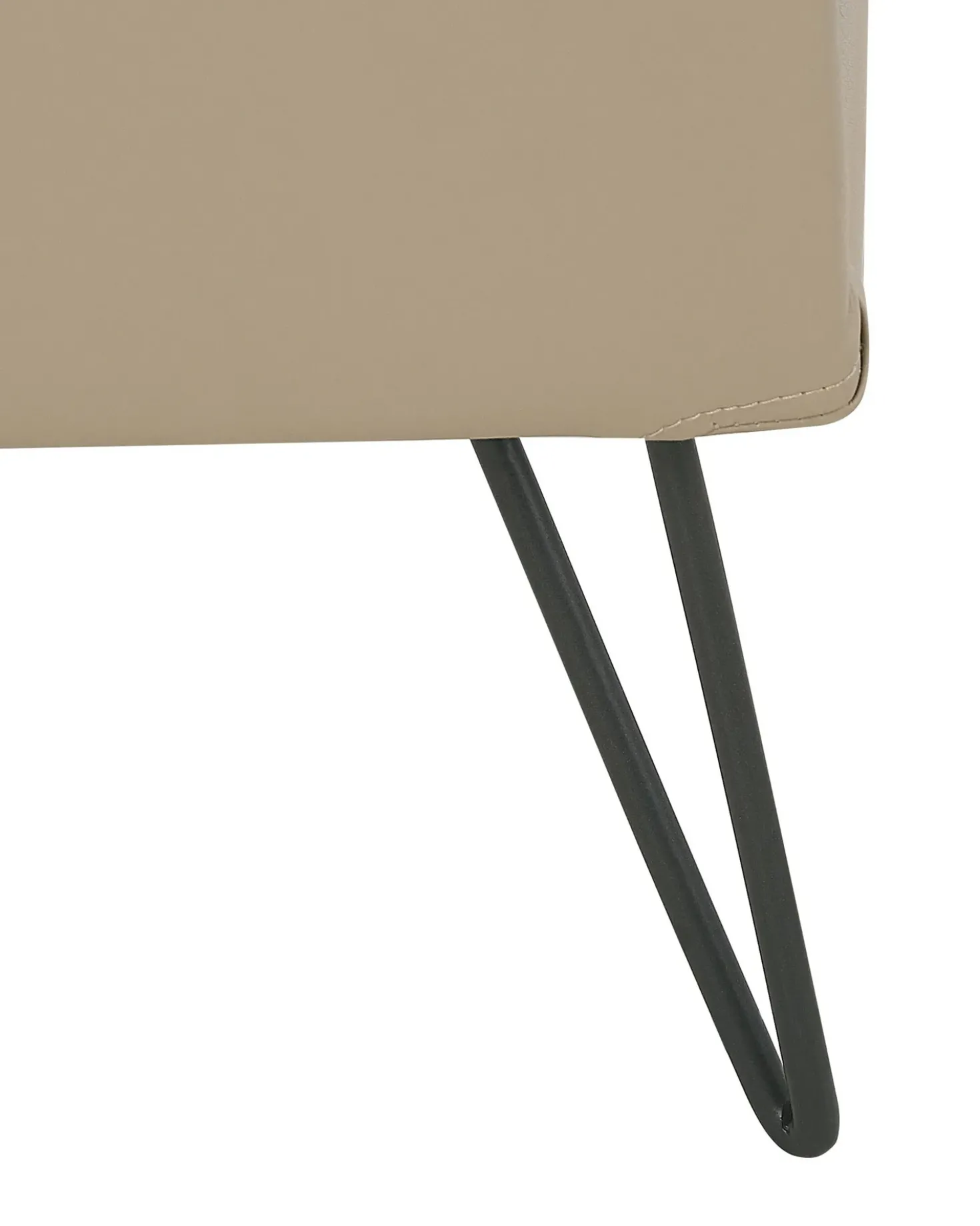 Comodino 1 cassetto BETIN Pelle sintetica Beige