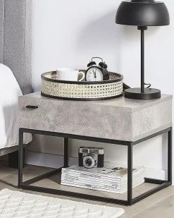 Comodino 1 cassetto CAIRO Grigio chiaro