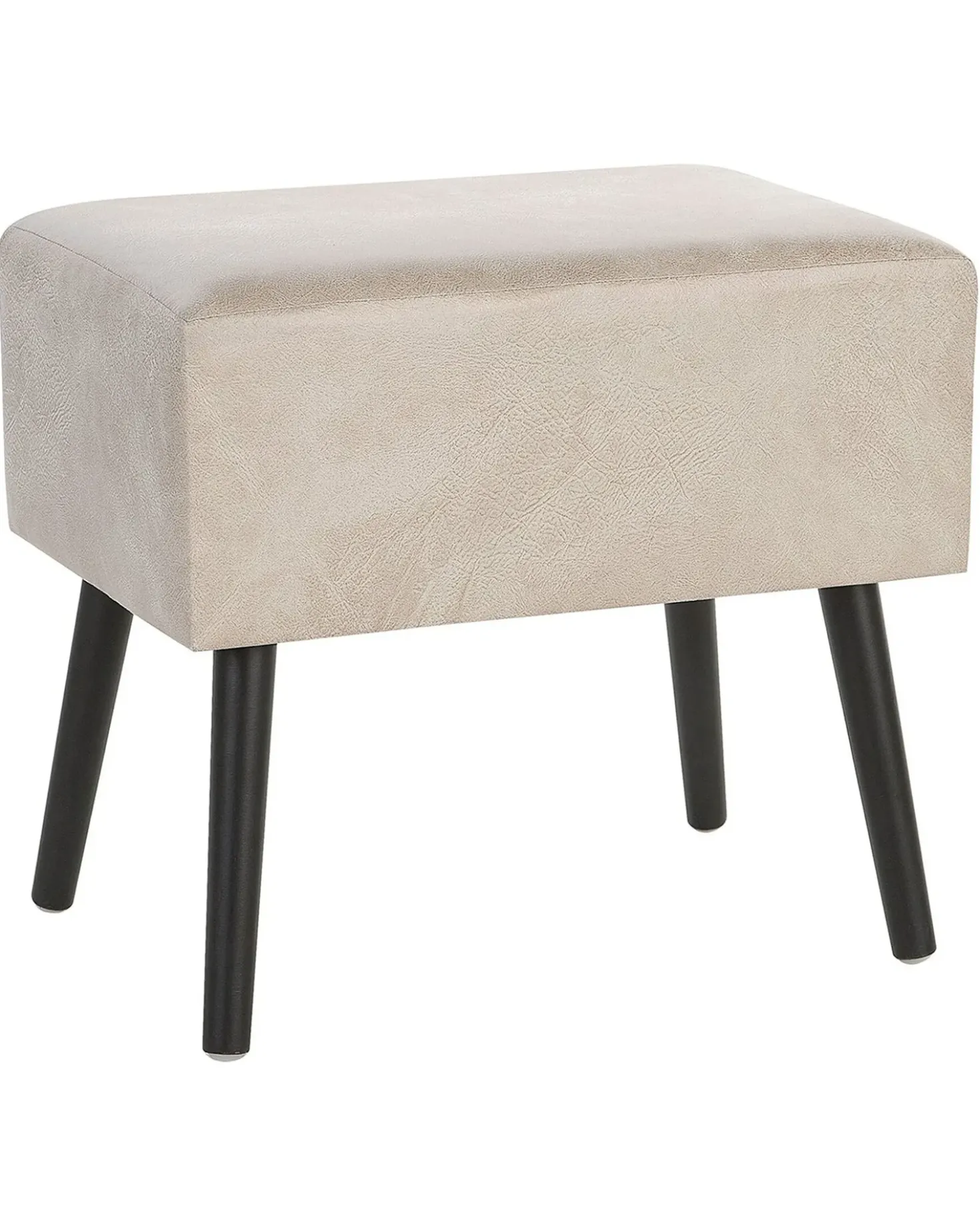 Comodino 1 cassetto EUROSTAR Pelle sintetica Beige