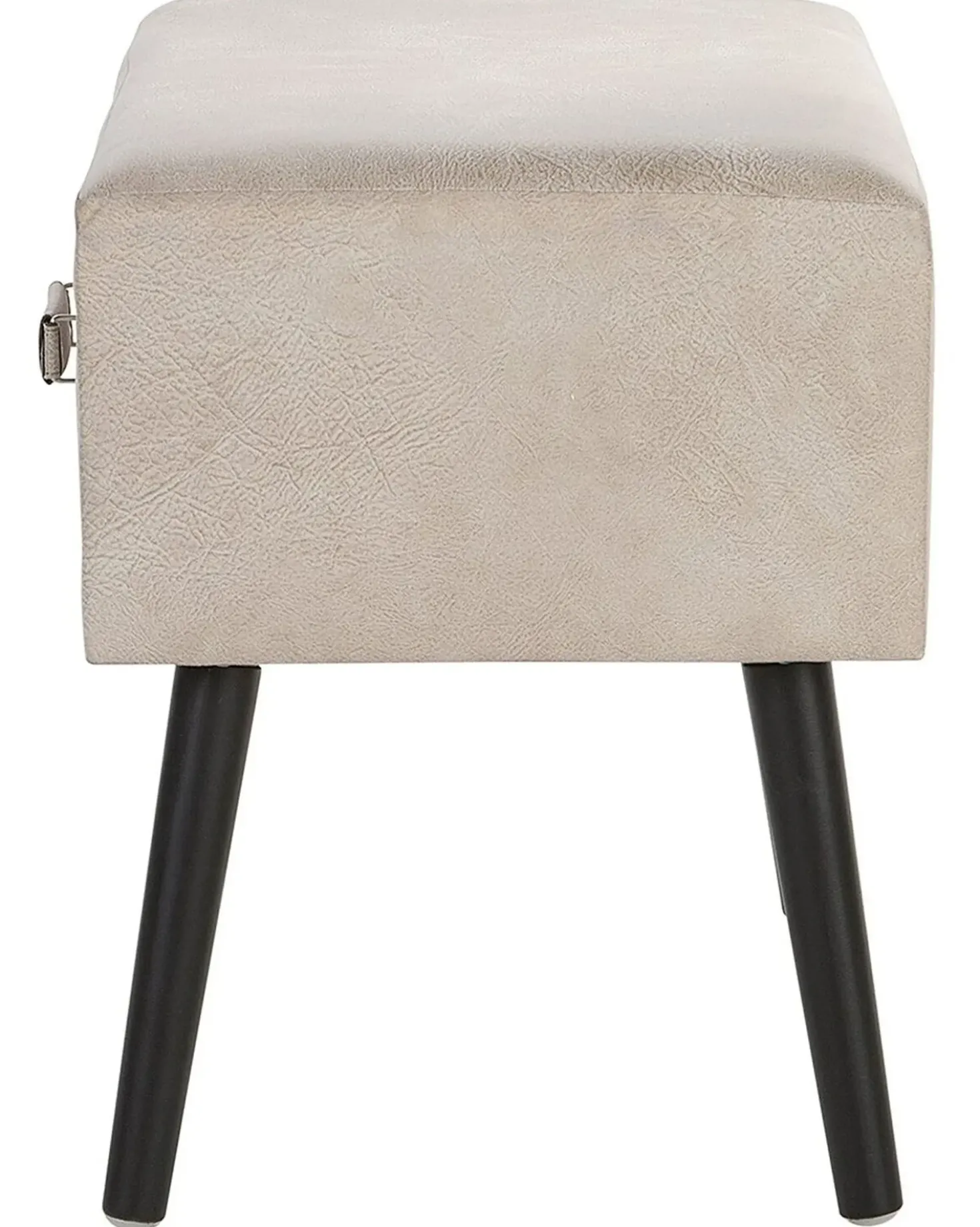 Comodino 1 cassetto EUROSTAR Pelle sintetica Beige