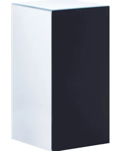Comodino 3 cassetto LORRIS Vetro Argento specchiato