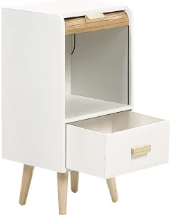 Comodino 1 cassetto NESIKA Bianco