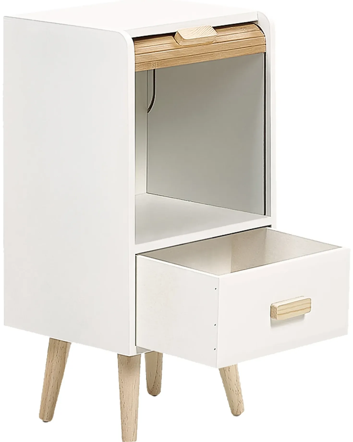 Comodino 1 cassetto NESIKA Bianco