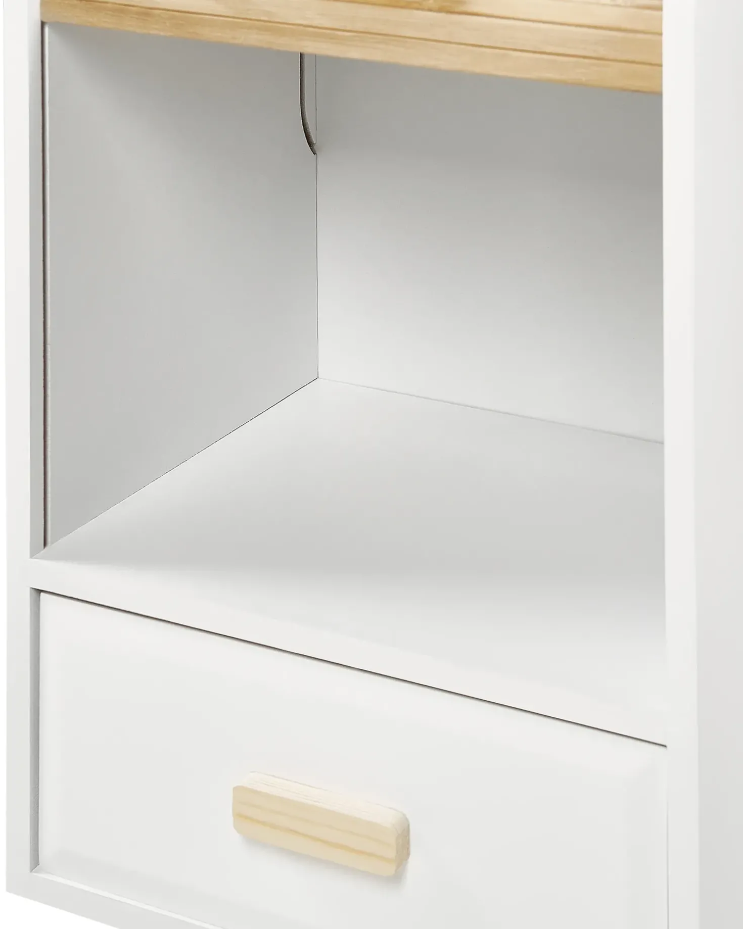 Comodino 1 cassetto NESIKA Bianco