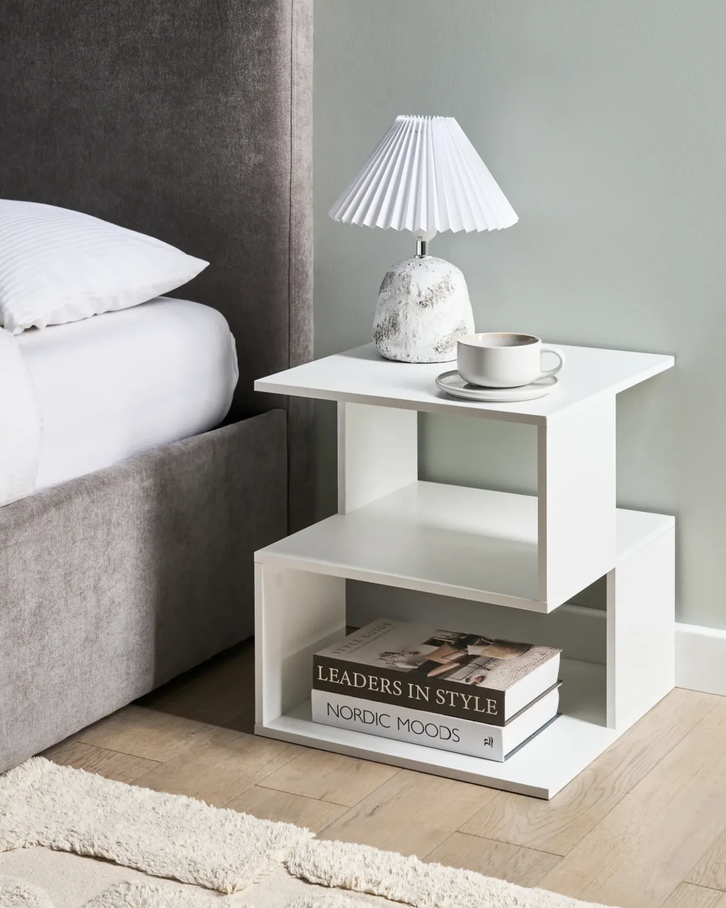Comodino BAEUVAL Bianco