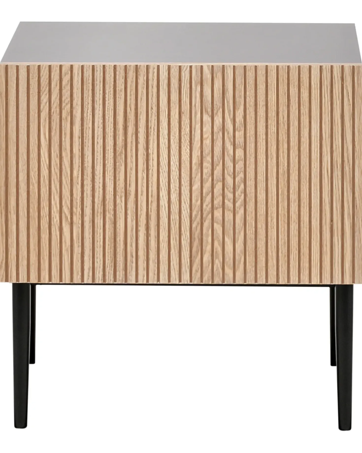 Comodino BLYTHE Frassino naturale Nero