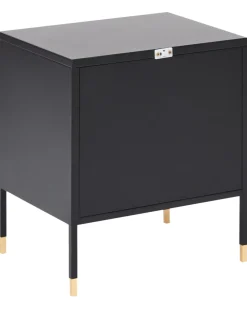Comodino OSSETT Metallo Nero