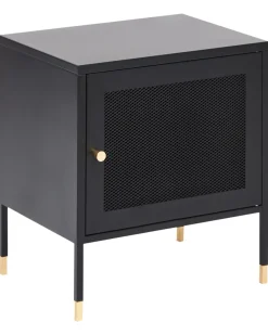 Comodino OSSETT Metallo Nero