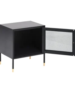 Comodino OSSETT Metallo Nero